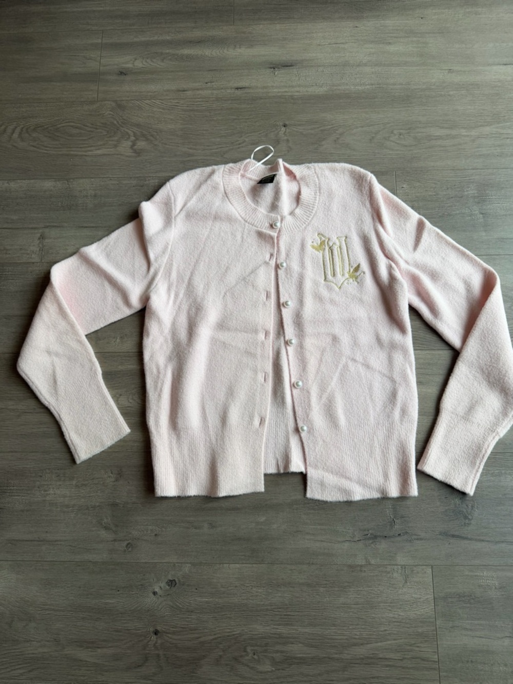 Target x Wicked Paul Tazwell pink button down cardigan sweater - size XXL